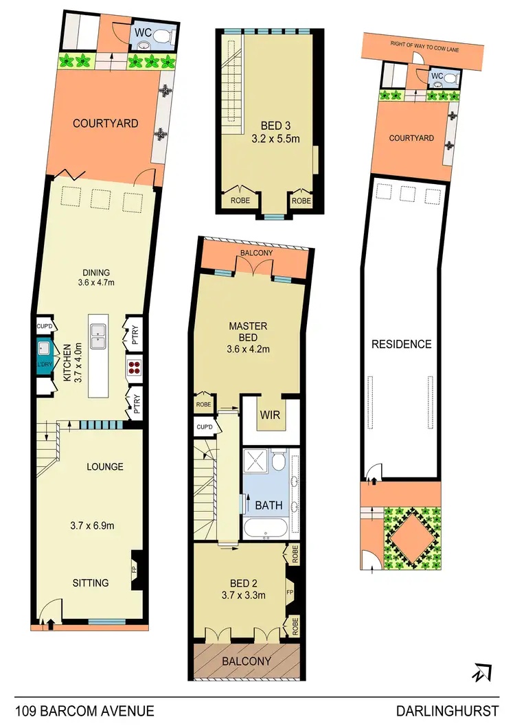 Floorplan of Homely house listing, 109 Barcom Avenue, Darlinghurst NSW 2010