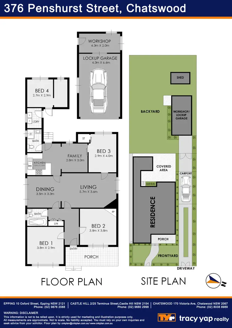 Floorplan of Homely house listing, 376 Penshurst Street, Chatswood NSW 2067
