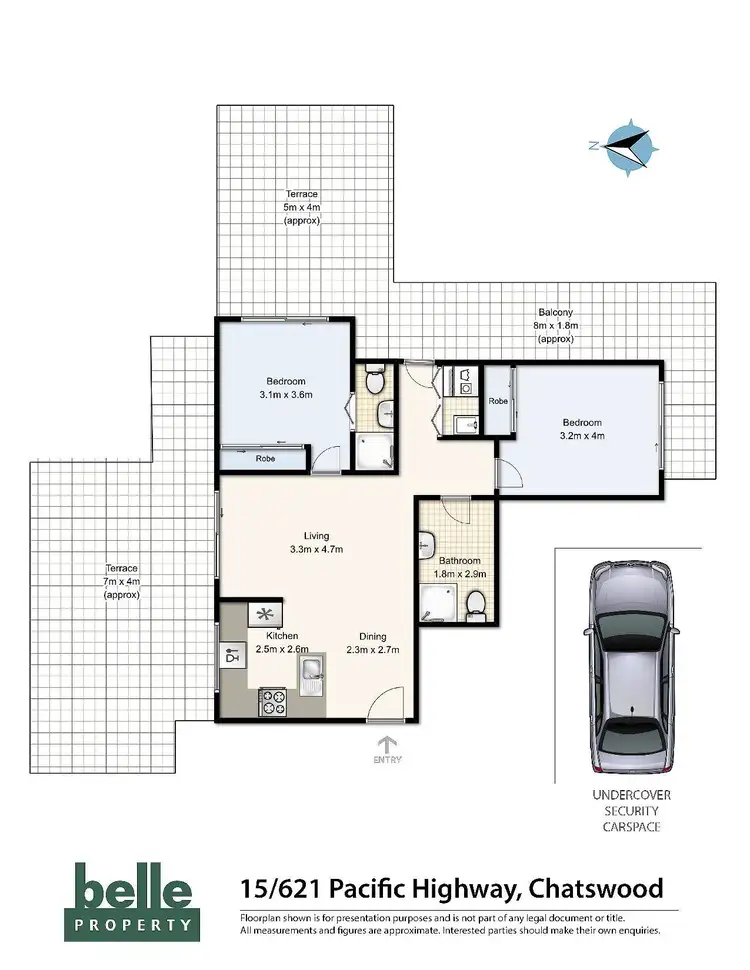 Floorplan of Homely unit listing, 15/621 Pacific Highway, Chatswood NSW 2067