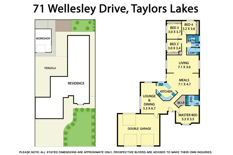 Floorplan of Homely house listing, 71 Wellesley Drive, Taylors Lakes VIC 3038
