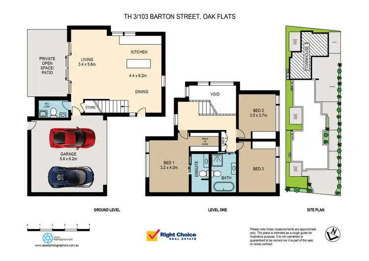 Floorplan of Homely townhouse listing, 103B Barton Street, Oak Flats NSW 2529
