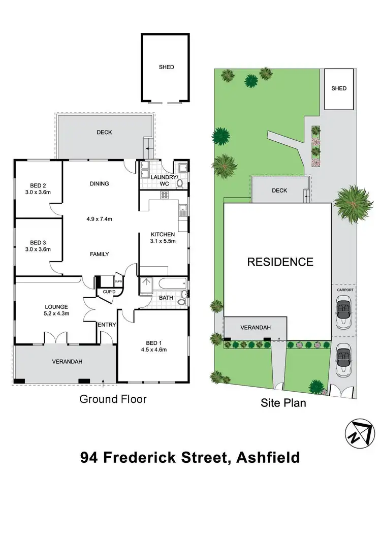 Floorplan of Homely house listing, 94 Frederick Street, Ashfield NSW 2131