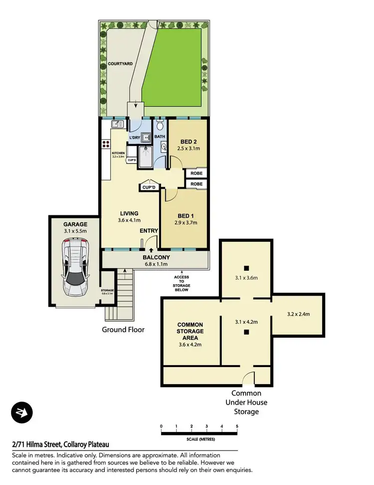 Floorplan of Homely apartment listing, 2/71 Hilma Street, Collaroy Plateau NSW 2097