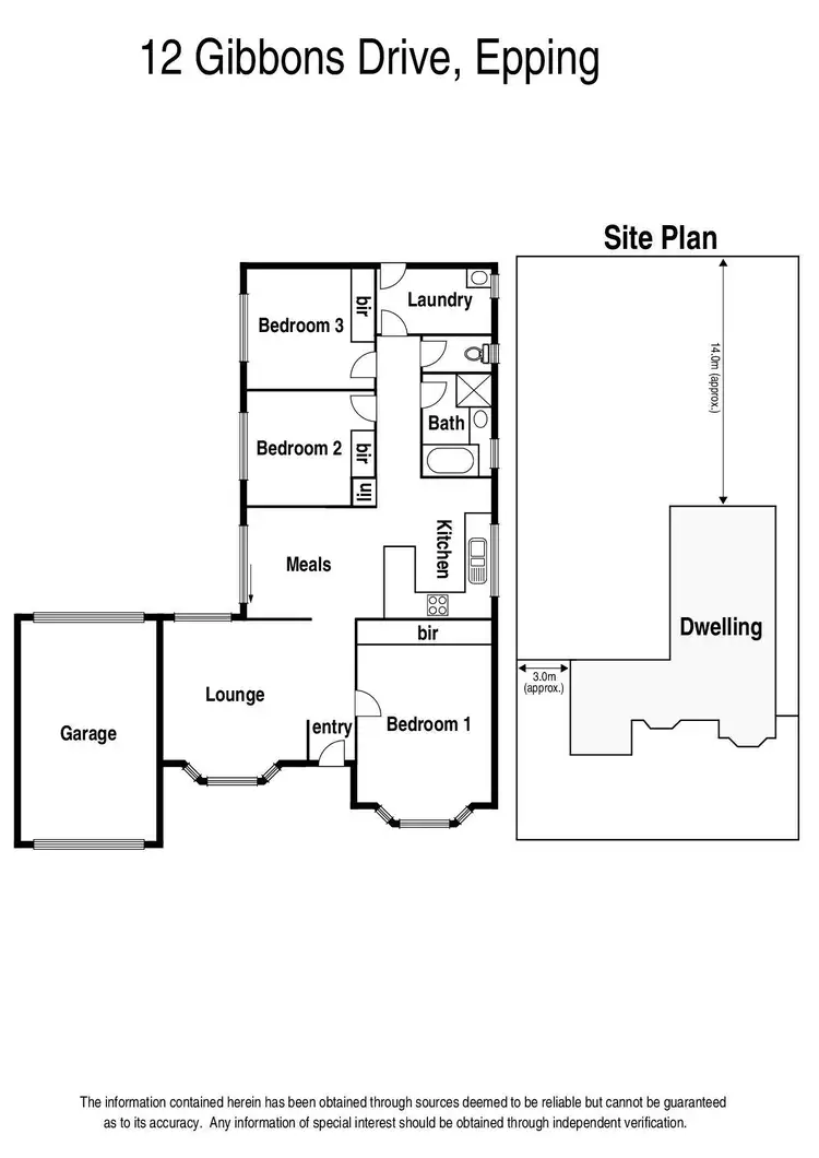 Floorplan of Homely house listing, 12 Gibbons Drive, Epping VIC 3076