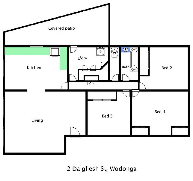 Floorplan of Homely house listing, 2 Dalgleish Street, Wodonga VIC 3690