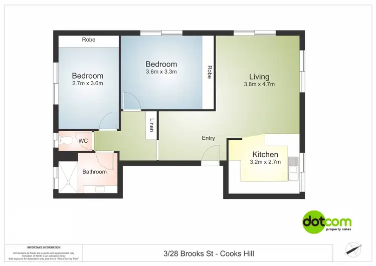 Floorplan of Homely apartment listing, 3/28 Brooks Street, Cooks Hill NSW 2300