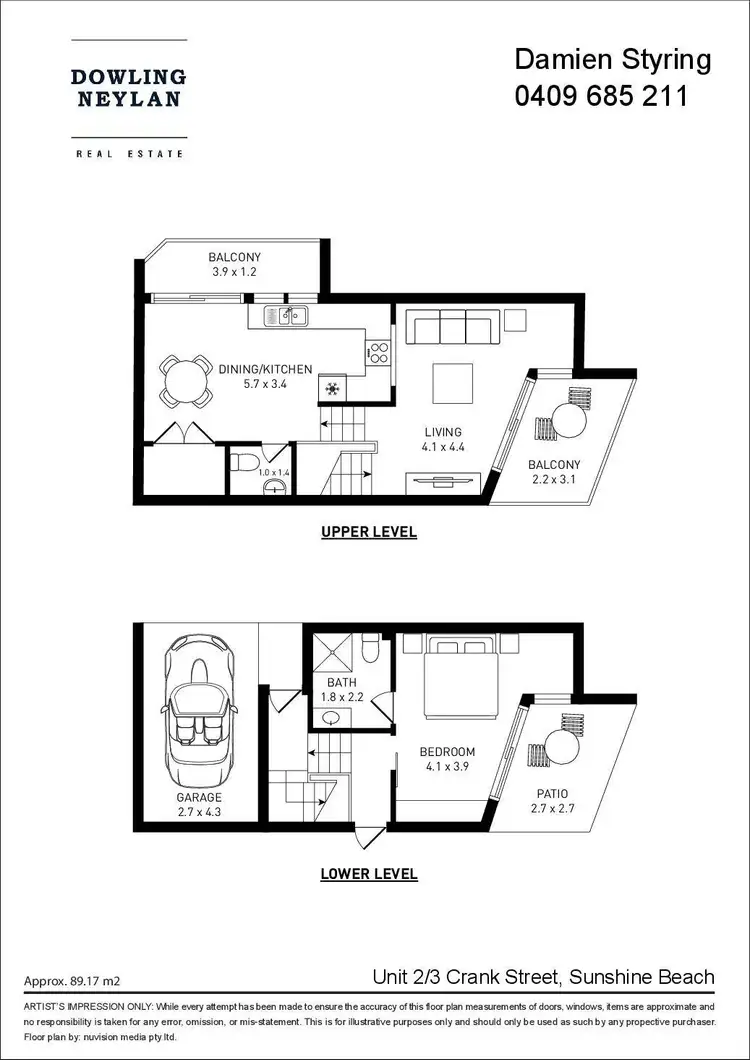Floorplan of Homely unit listing, 3/2 Crank Street, Sunshine Beach QLD 4567