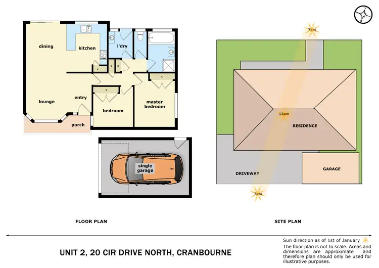 Floorplan of Homely unit listing, 2/20 Circle Drive, Cranbourne VIC 3977