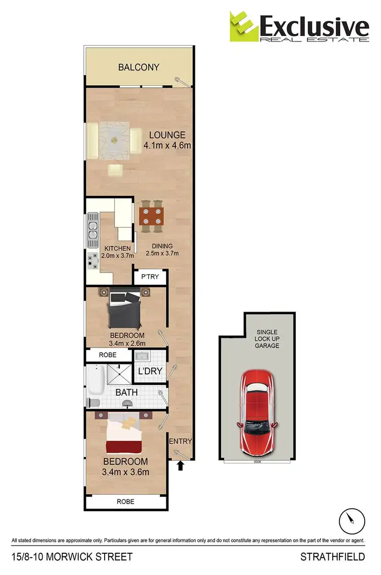Floorplan of Homely unit listing, 15/8-10 Morwick Street, Strathfield NSW 2135