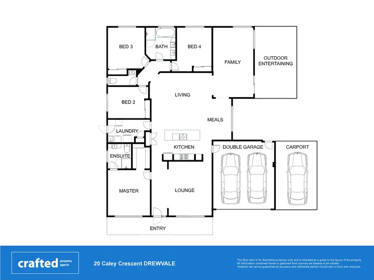 Floorplan of Homely house listing, 20 Caley Crescent, Drewvale QLD 4116