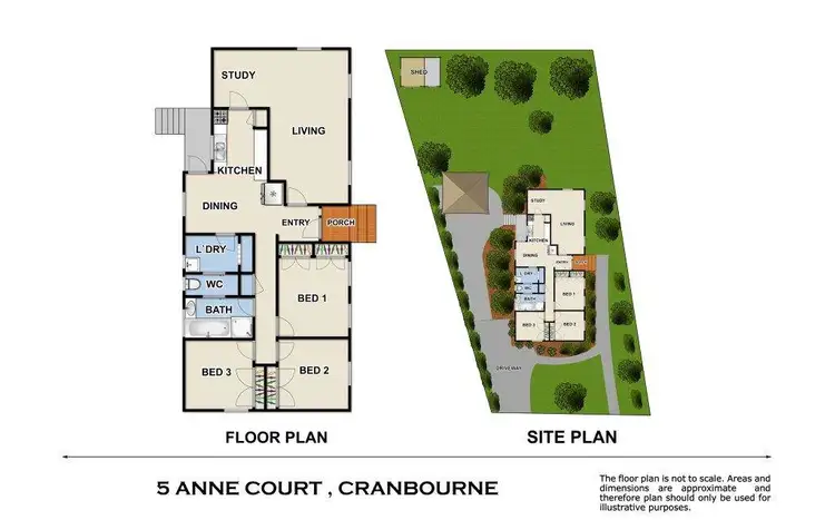 Floorplan of Homely house listing, 5 Anne Court, Cranbourne VIC 3977