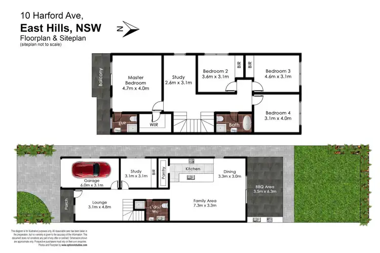 Floorplan of Homely semi-detached listing, 10a Harford Avenue, East Hills NSW 2213