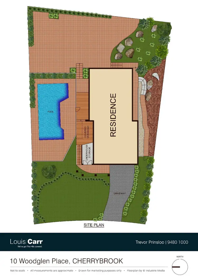 Floorplan of Homely house listing, 10 Woodglen Place, Cherrybrook NSW 2126