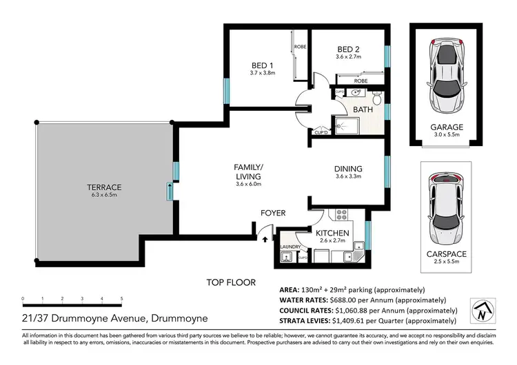 Floorplan of Homely apartment listing, 21/37 Drummoyne Avenue, Drummoyne NSW 2047