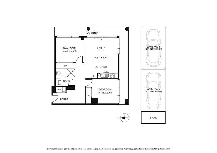 Floorplan of Homely apartment listing, 302/187 Boundary Road, North Melbourne VIC 3051