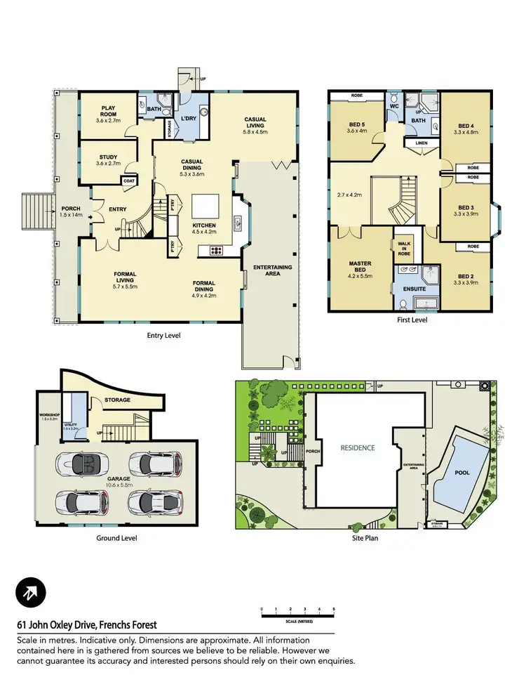 Floorplan of Homely house listing, 61 John Oxley Drive, Frenchs Forest NSW 2086