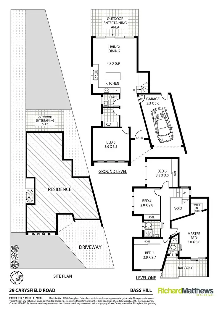 Floorplan of Homely semi-detached listing, 39 Carysfield Road, Bass Hill NSW 2197