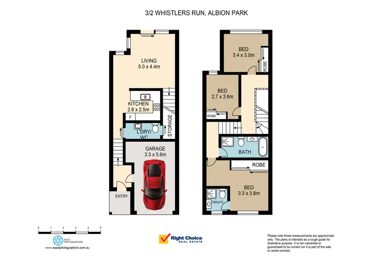 Floorplan of Homely townhouse listing, 3/2 Whistlers Run, Albion Park NSW 2527