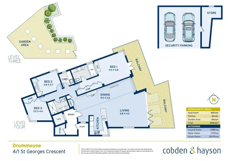 Floorplan of Homely apartment listing, 4/1 St Georges Crescent, Drummoyne NSW 2047