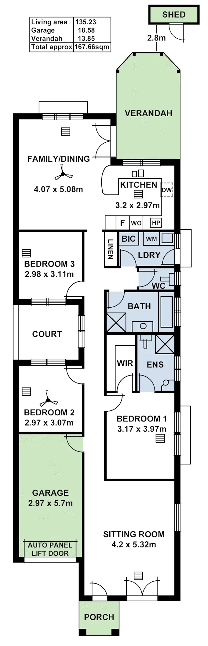 Floorplan of Homely house listing, 397 Glynburn Road, Kensington Park SA 5068