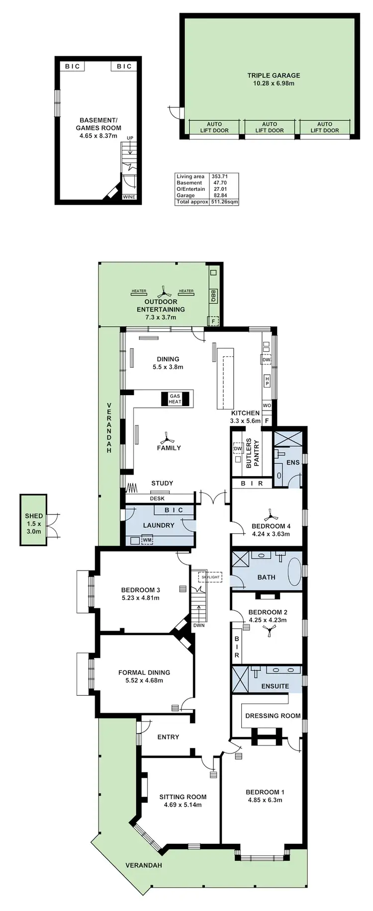 Floorplan of Homely house listing, 6 Prescott Terrace, Toorak Gardens SA 5065