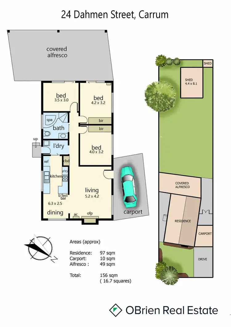 Floorplan of Homely house listing, 24 Dahmen Street, Carrum VIC 3197
