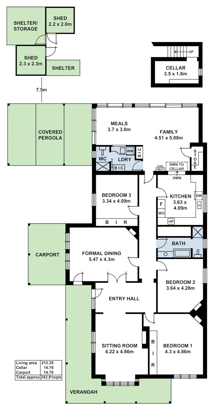 Floorplan of Homely house listing, 102 Kensington Road, Toorak Gardens SA 5065