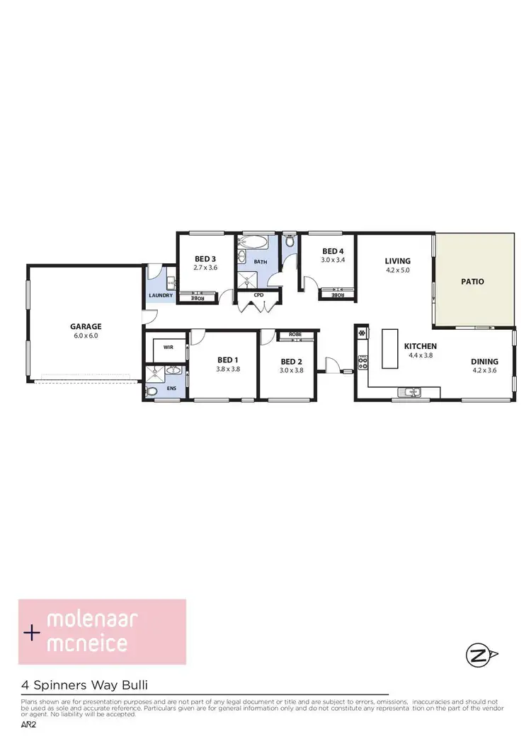 Floorplan of Homely house listing, 4 Spinners Way, Bulli NSW 2516