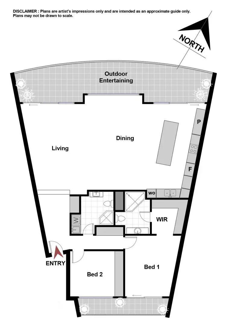 Floorplan of Homely apartment listing, D3/2 Currie Crescent, Griffith ACT 2603