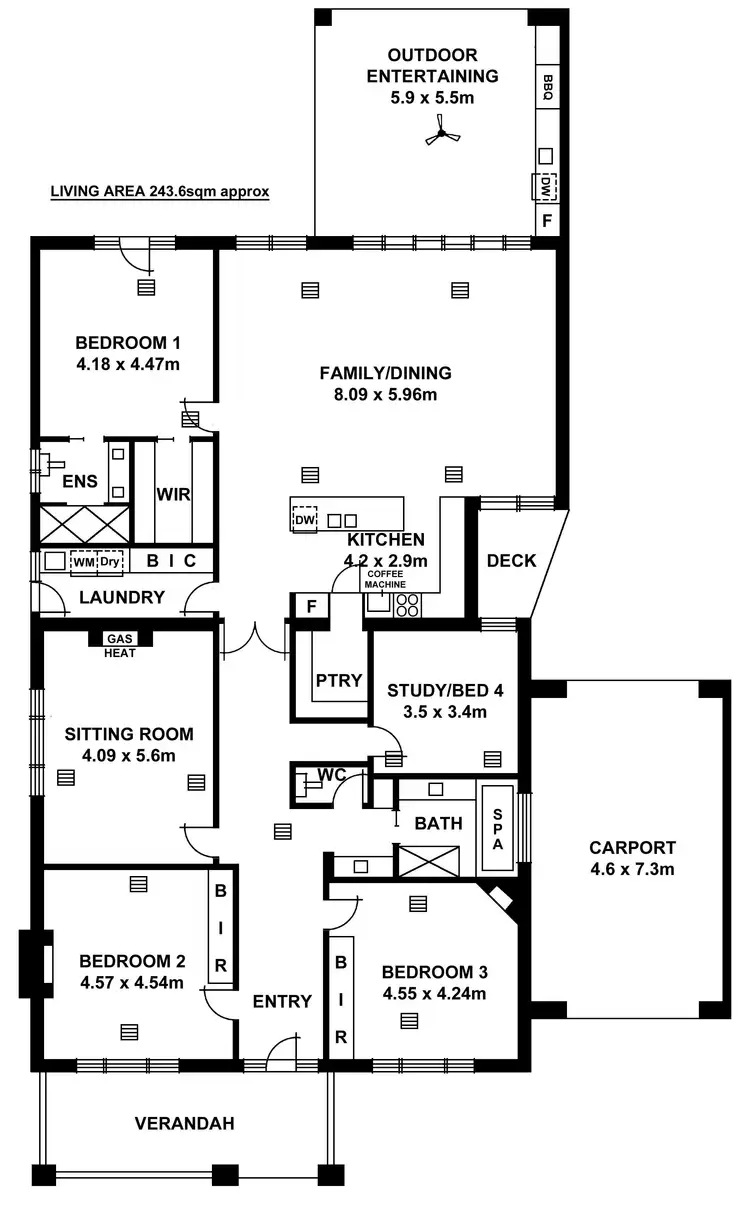 Floorplan of Homely house listing, 4 Seafield Avenue, Kingswood SA 5062