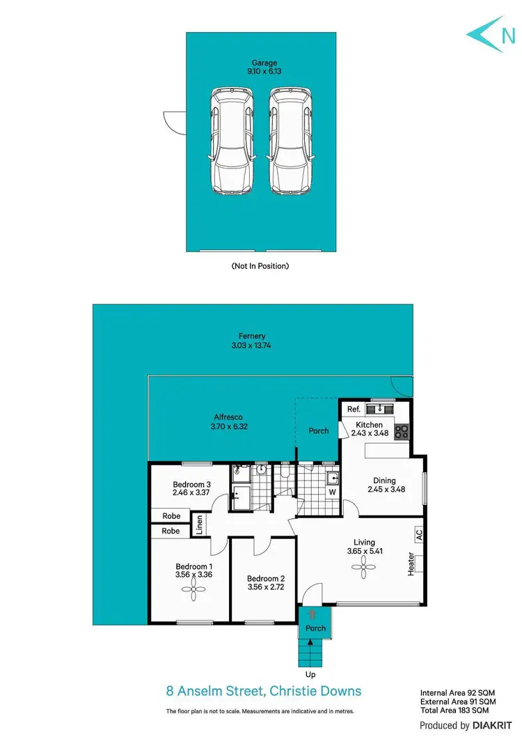 Floorplan of Homely house listing, 8 Anselm Street, Christie Downs SA 5164