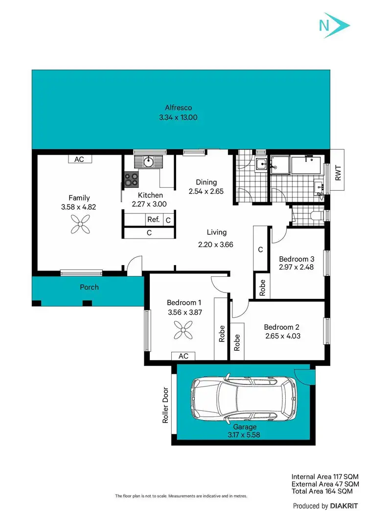 Floorplan of Homely unit listing, 3/44 Curzon Street, Camden Park SA 5038