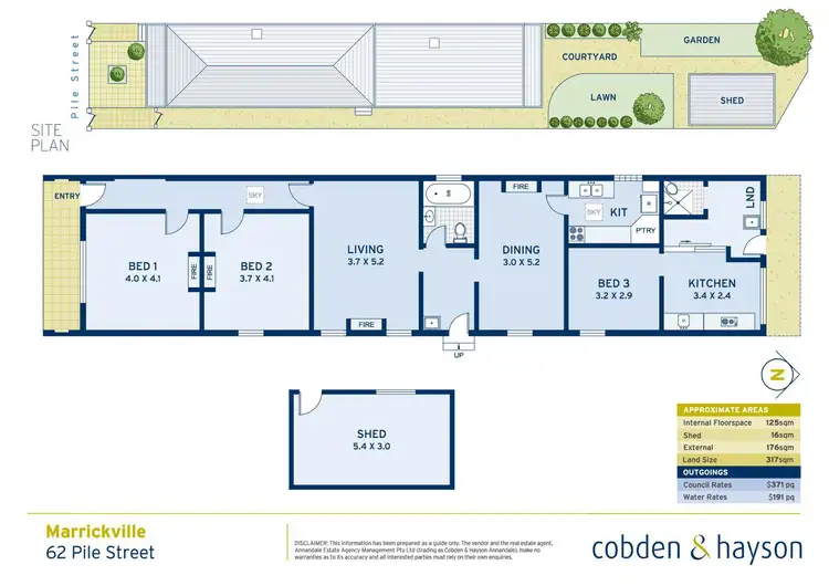 Floorplan of Homely house listing, 62 Pile Street, Marrickville NSW 2204