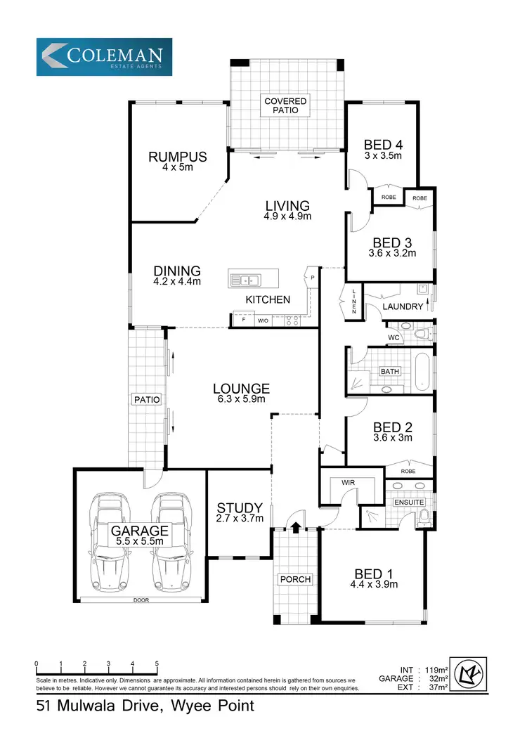 Floorplan of Homely house listing, 51 Mulwala Drive, Wyee Point NSW 2259