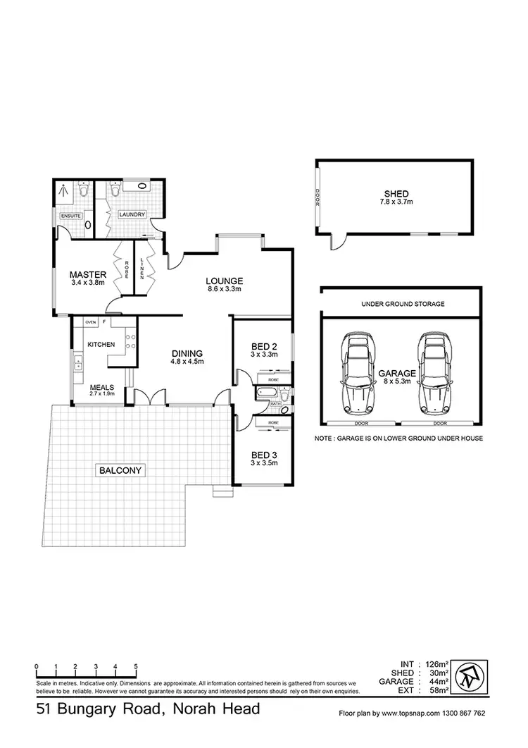 Floorplan of Homely house listing, 51 Bungary Road, Norah Head NSW 2263
