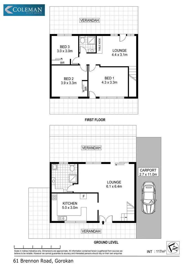 Floorplan of Homely house listing, 61 Brennon Road, Gorokan NSW 2263