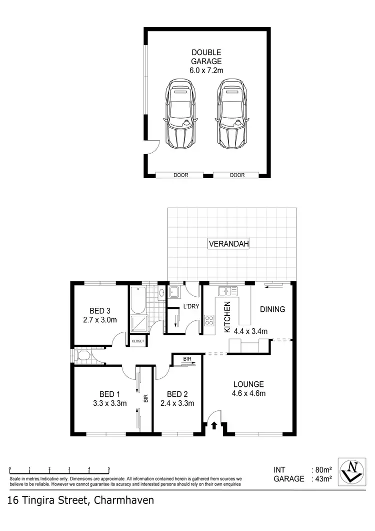 Floorplan of Homely house listing, 16 Tingira Street, Charmhaven NSW 2263