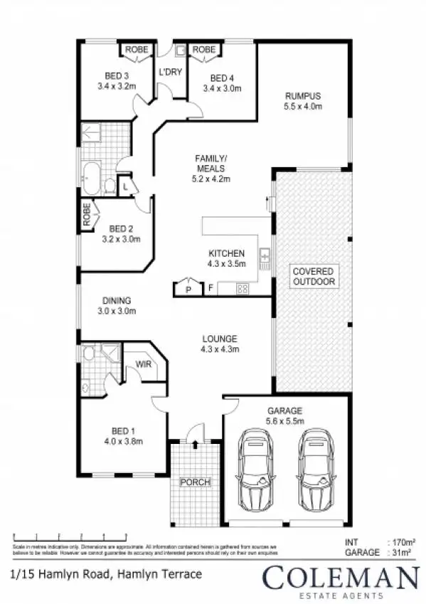 Floorplan of Homely house listing, 1 Hamlyn Road, Hamlyn Terrace NSW 2259