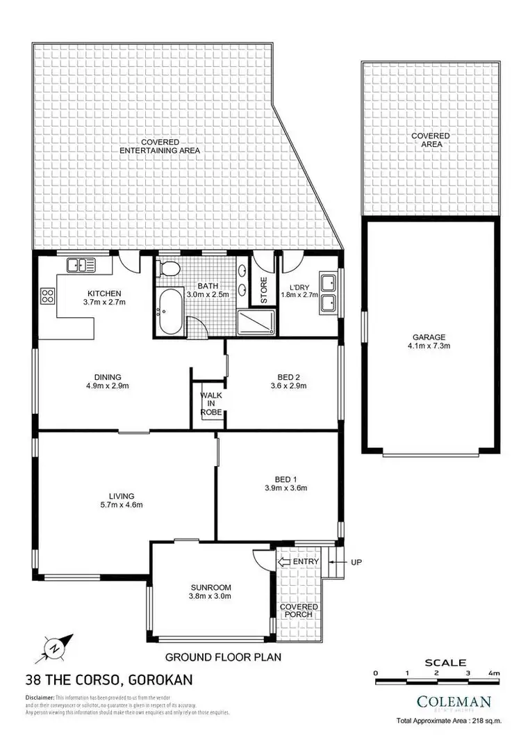 Floorplan of Homely house listing, 38 The Corso, Gorokan NSW 2263