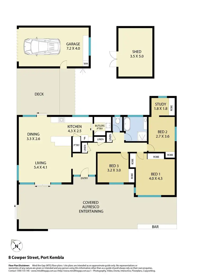 Floorplan of Homely house listing, 8 Cowper Street, Port Kembla NSW 2505