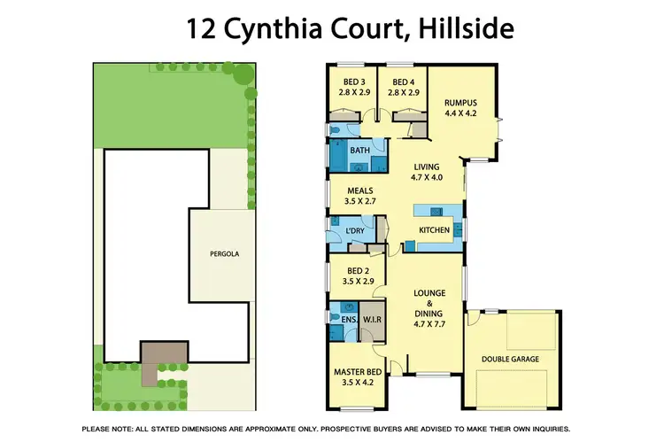 Floorplan of Homely house listing, 12 Cynthia Court, Hillside VIC 3037