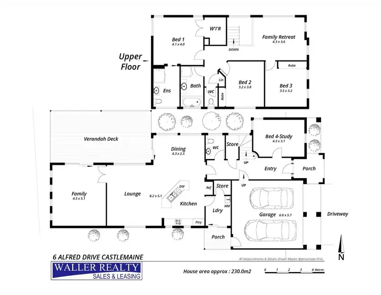 Floorplan of Homely house listing, 6 Alfred Drive, Castlemaine VIC 3450