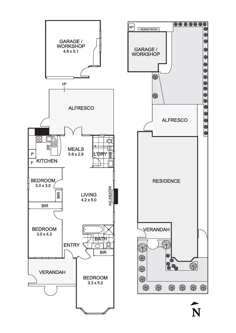 Floorplan of Homely house listing, 222 Reynard Street, Coburg VIC 3058