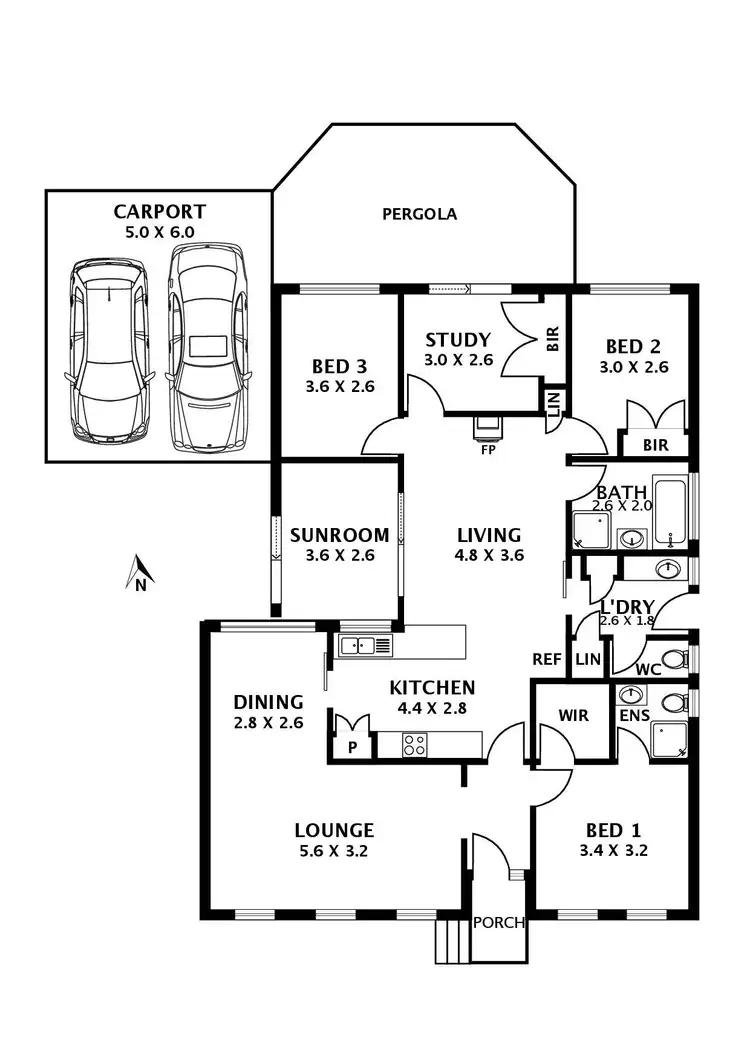 Floorplan of Homely house listing, 60 McEwen Drive, Sunbury VIC 3429