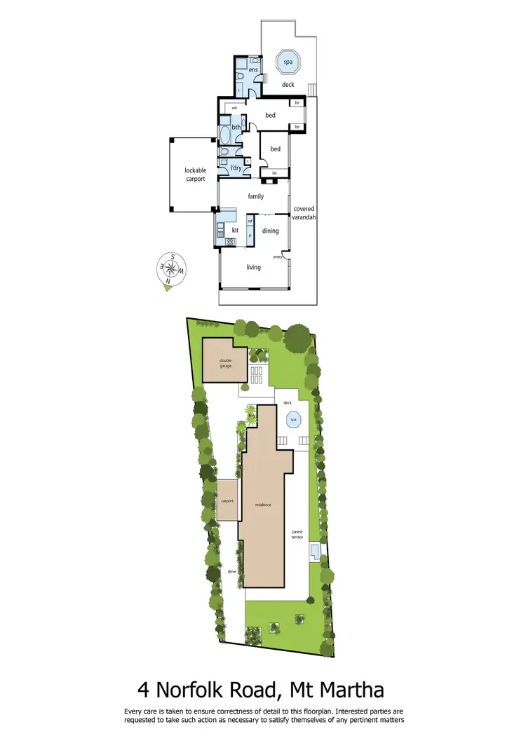 Floorplan of Homely house listing, 4 Norfolk Road, Mount Martha VIC 3934