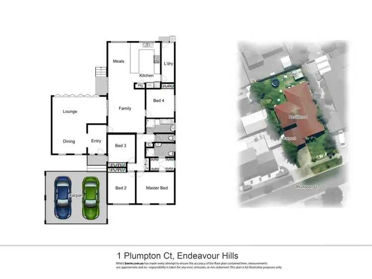 Floorplan of Homely house listing, 1 Plumpton Court, Endeavour Hills VIC 3802
