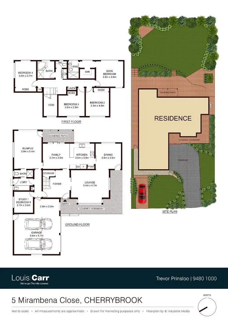 Floorplan of Homely house listing, 5 Mirambena Close, Cherrybrook NSW 2126