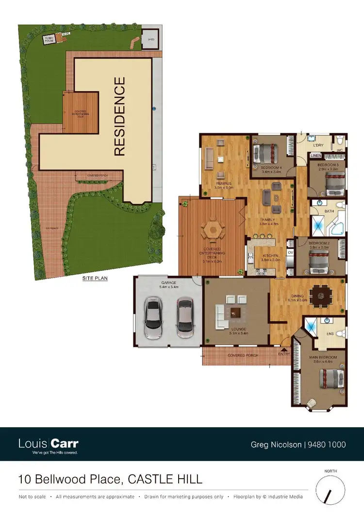 Floorplan of Homely house listing, 10 Bellwood Place, Castle Hill NSW 2154