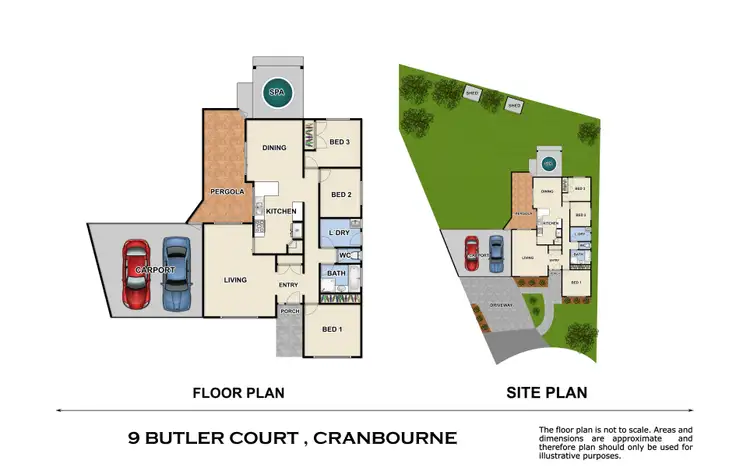 Floorplan of Homely house listing, 9 Butler Court, Cranbourne VIC 3977