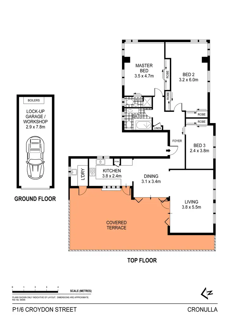 Floorplan of Homely apartment listing, 1/6 Croydon Street, Cronulla NSW 2230